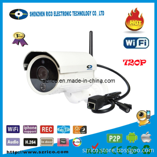 P2p 720p Outdoor Security Waterproof Wireless IP Camera (WO703IP)
